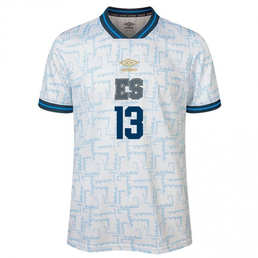 Kids Football El Salvador Tereso Benítez #13 White Away Jersey 24-26 T-Shirt Za