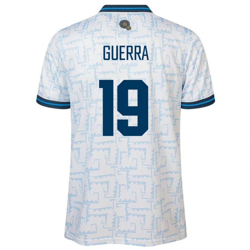 Kids Football El Salvador Steven Guerra #19 White Away Jersey 24-26 T-Shirt Za