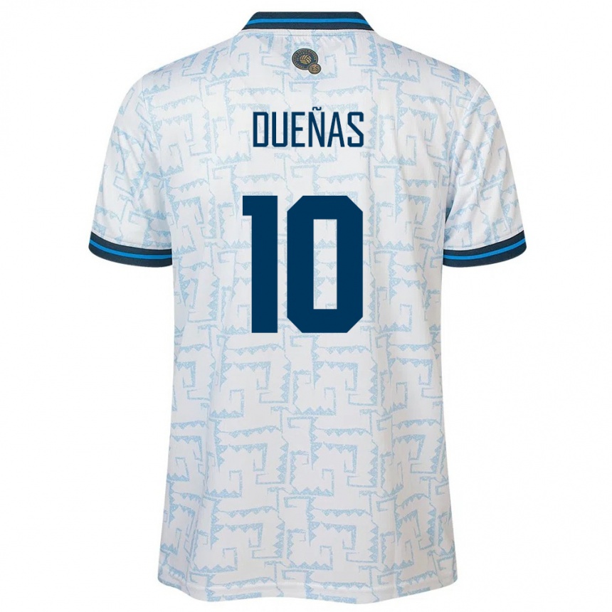 Kids Football El Salvador Enrico Dueñas #10 White Away Jersey 24-26 T-Shirt Za