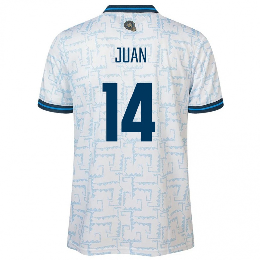 Kids Football El Salvador Juan Sánchez #14 White Away Jersey 24-26 T-Shirt Za