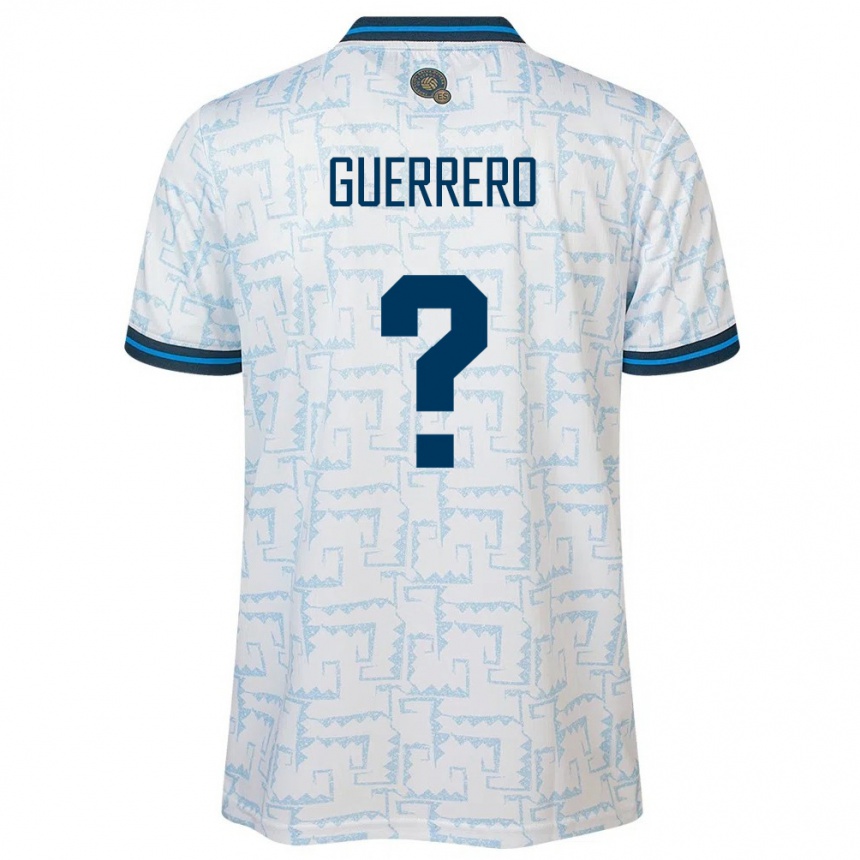 Kids Football El Salvador Alexander Guerrero #0 White Away Jersey 24-26 T-Shirt Za