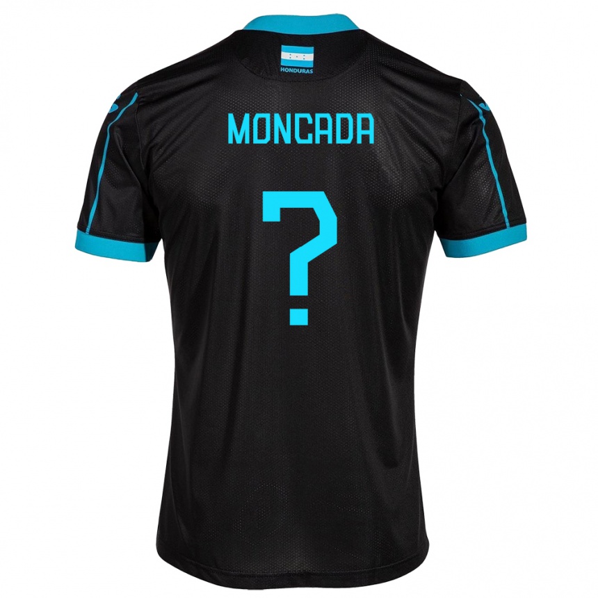 Kids Football Honduras Linda Moncada #0 Black Away Jersey 24-26 T-Shirt Za