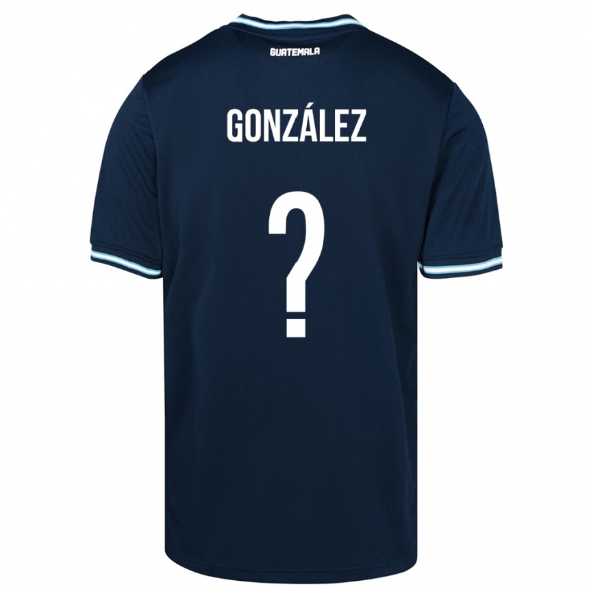 Kids Football Guatemala Erick González #0 Blue Away Jersey 24-26 T-Shirt Za