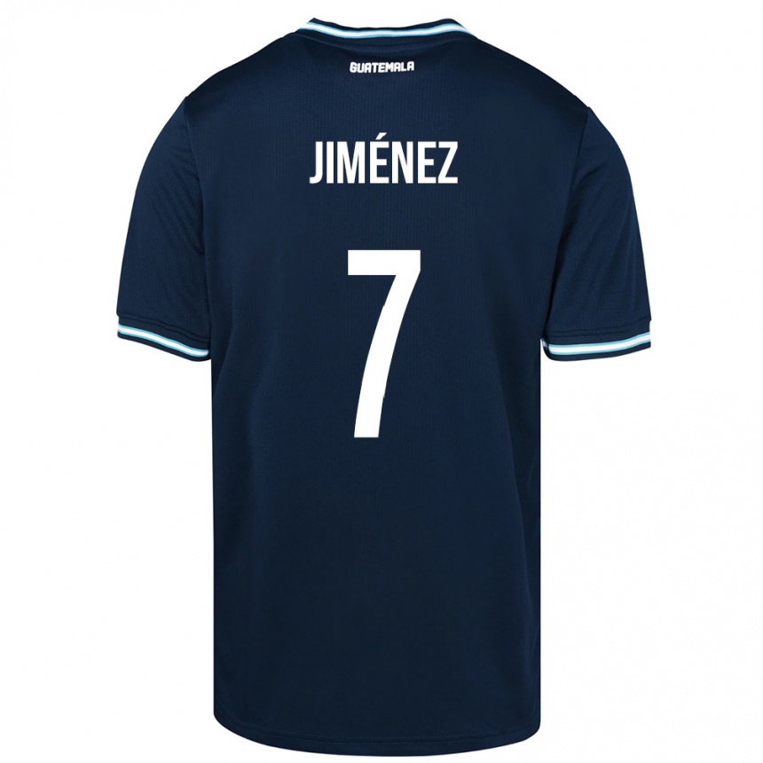 Kids Football Guatemala Cristian Jiménez #7 Blue Away Jersey 24-26 T-Shirt Za