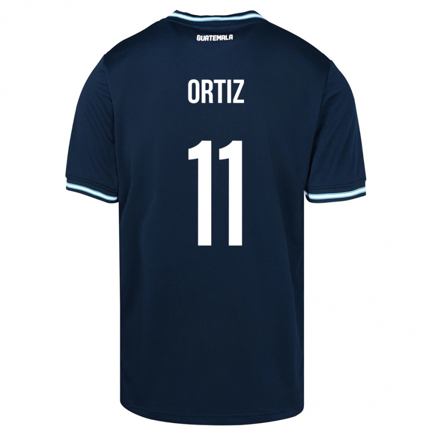 Kids Football Guatemala Andersson Ortiz #11 Blue Away Jersey 24-26 T-Shirt Za