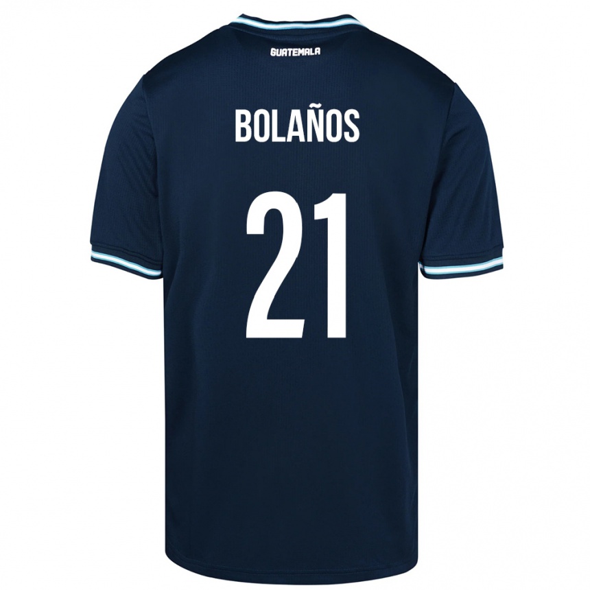 Kids Football Guatemala Diego Bolaños #21 Blue Away Jersey 24-26 T-Shirt Za