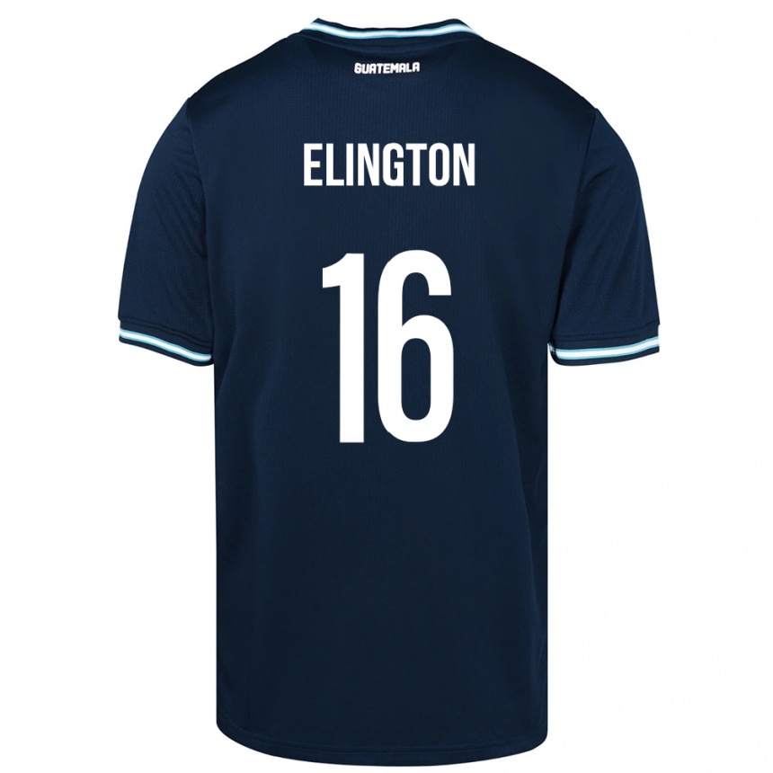 Kids Football Guatemala Elvi Elington #16 Blue Away Jersey 24-26 T-Shirt Za