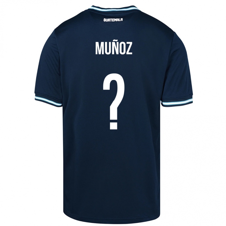 Kids Football Guatemala Rudy Muñoz #0 Blue Away Jersey 24-26 T-Shirt Za