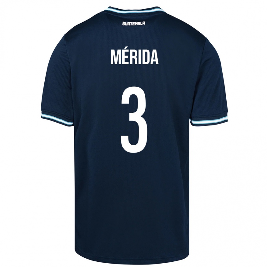 Kids Football Guatemala Daniel Mérida #3 Blue Away Jersey 24-26 T-Shirt Za