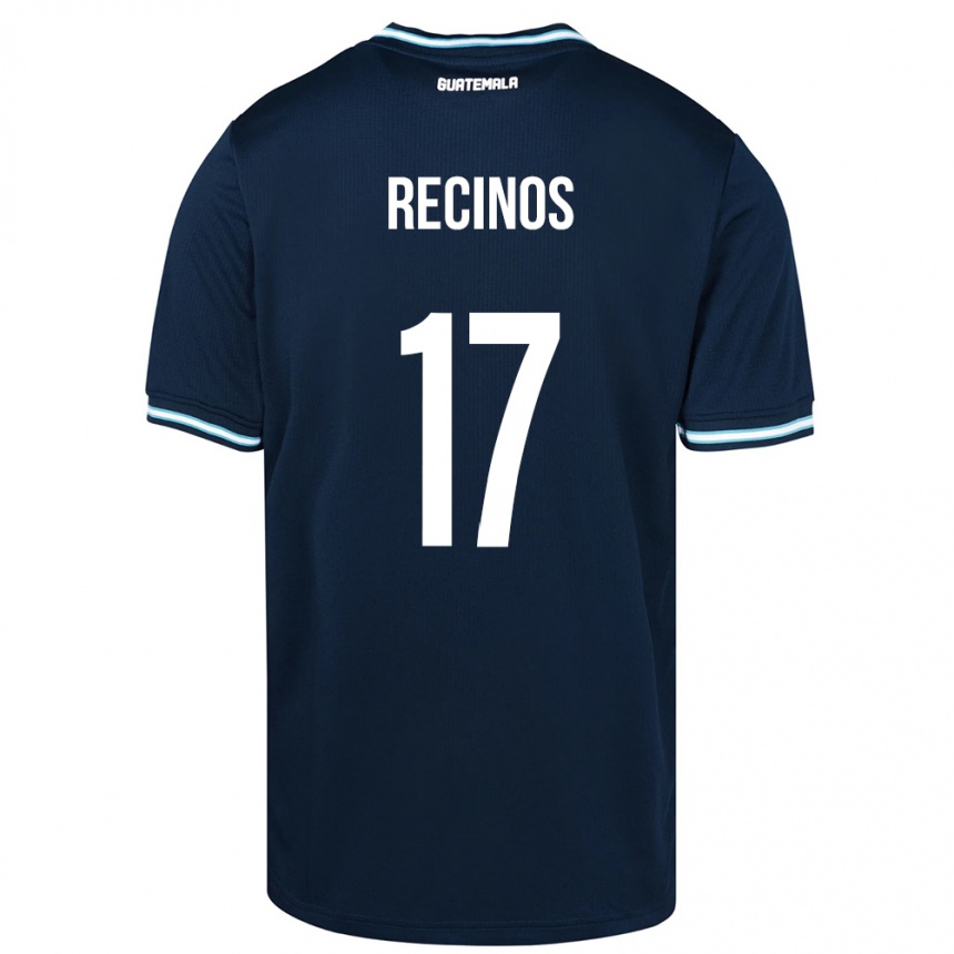 Kids Football Guatemala Antony Recinos #17 Blue Away Jersey 24-26 T-Shirt Za