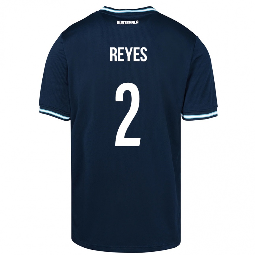 Kids Football Guatemala Samantha Reyes #2 Blue Away Jersey 24-26 T-Shirt Za