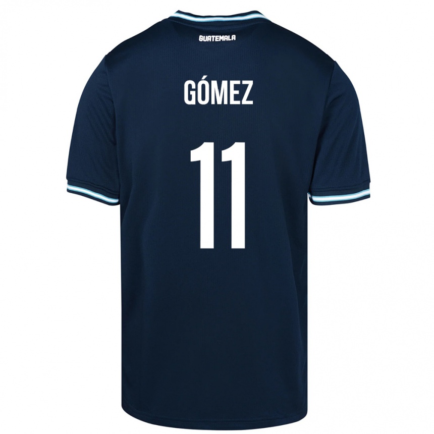 Kids Football Guatemala Savianna Gómez #11 Blue Away Jersey 24-26 T-Shirt Za