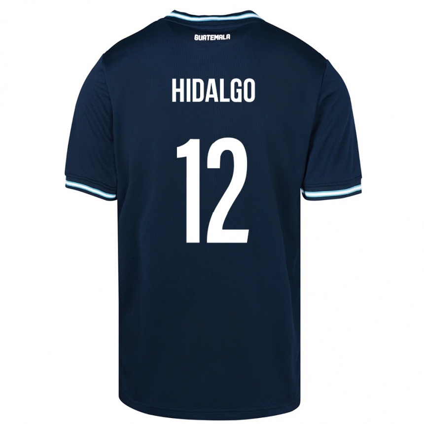 Kids Football Guatemala Angie Hidalgo #12 Blue Away Jersey 24-26 T-Shirt Za