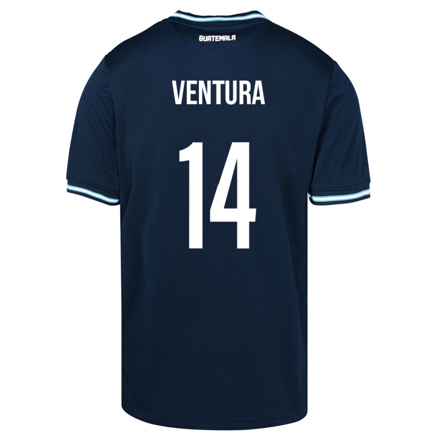 Kids Football Guatemala Madelyn Ventura #14 Blue Away Jersey 24-26 T-Shirt Za