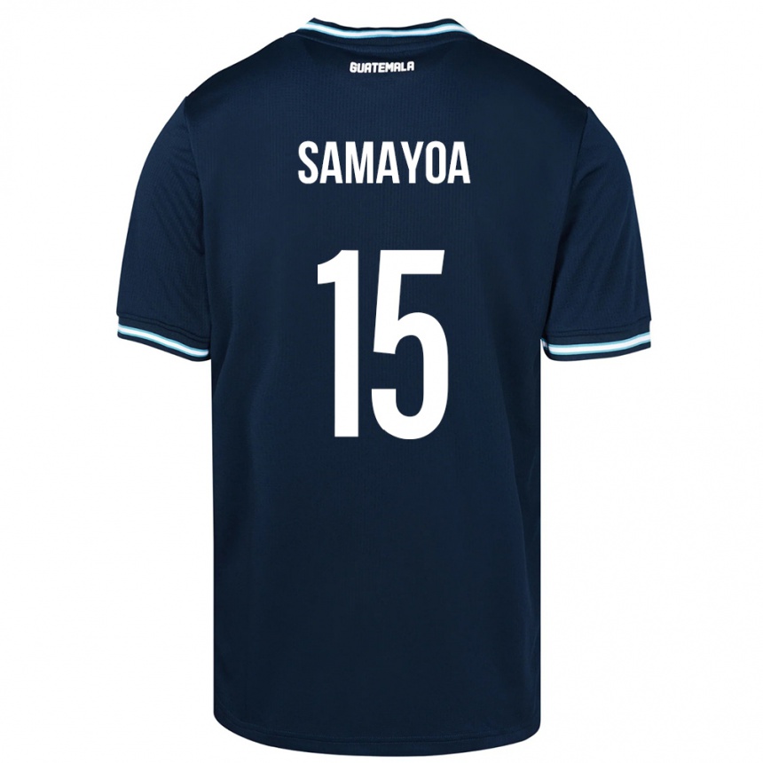 Kids Football Guatemala Giselle Samayoa #15 Blue Away Jersey 24-26 T-Shirt Za