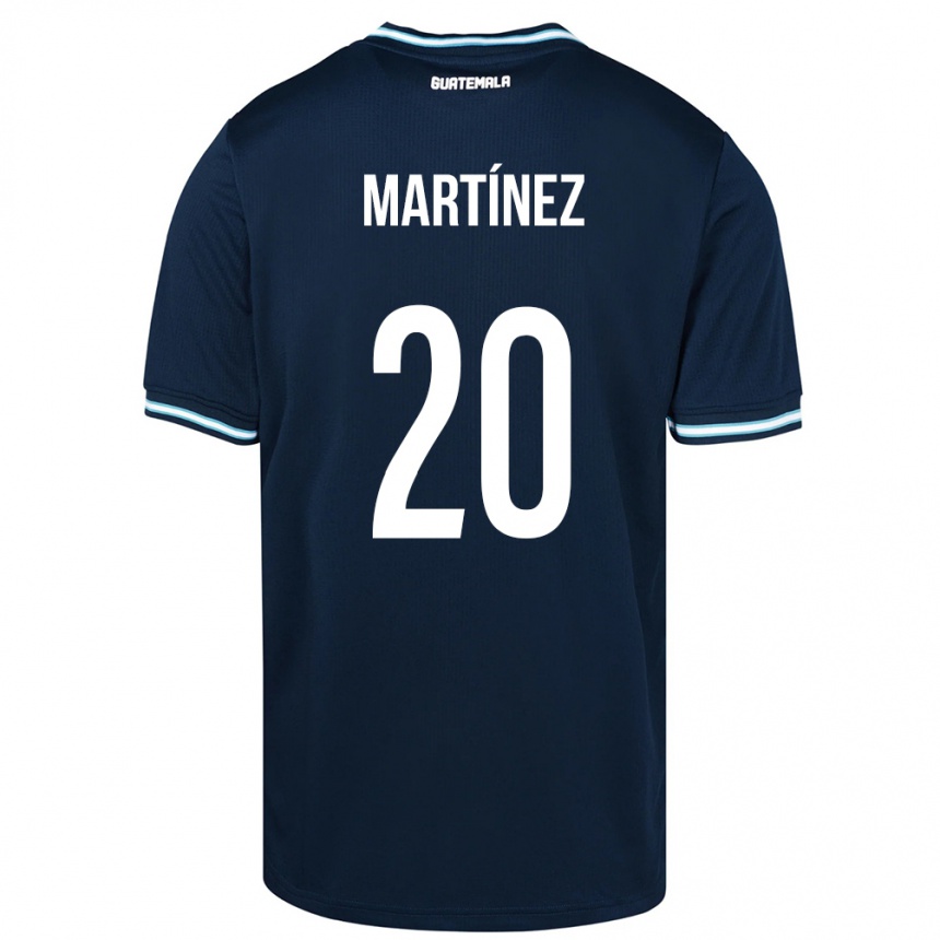 Kids Football Guatemala Ana Lucía Martínez #20 Blue Away Jersey 24-26 T-Shirt Za