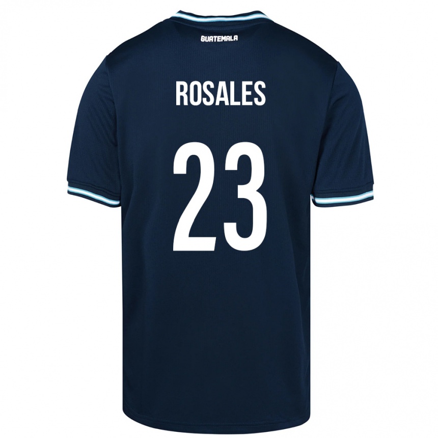 Kids Football Guatemala Yareni Rosales #23 Blue Away Jersey 24-26 T-Shirt Za