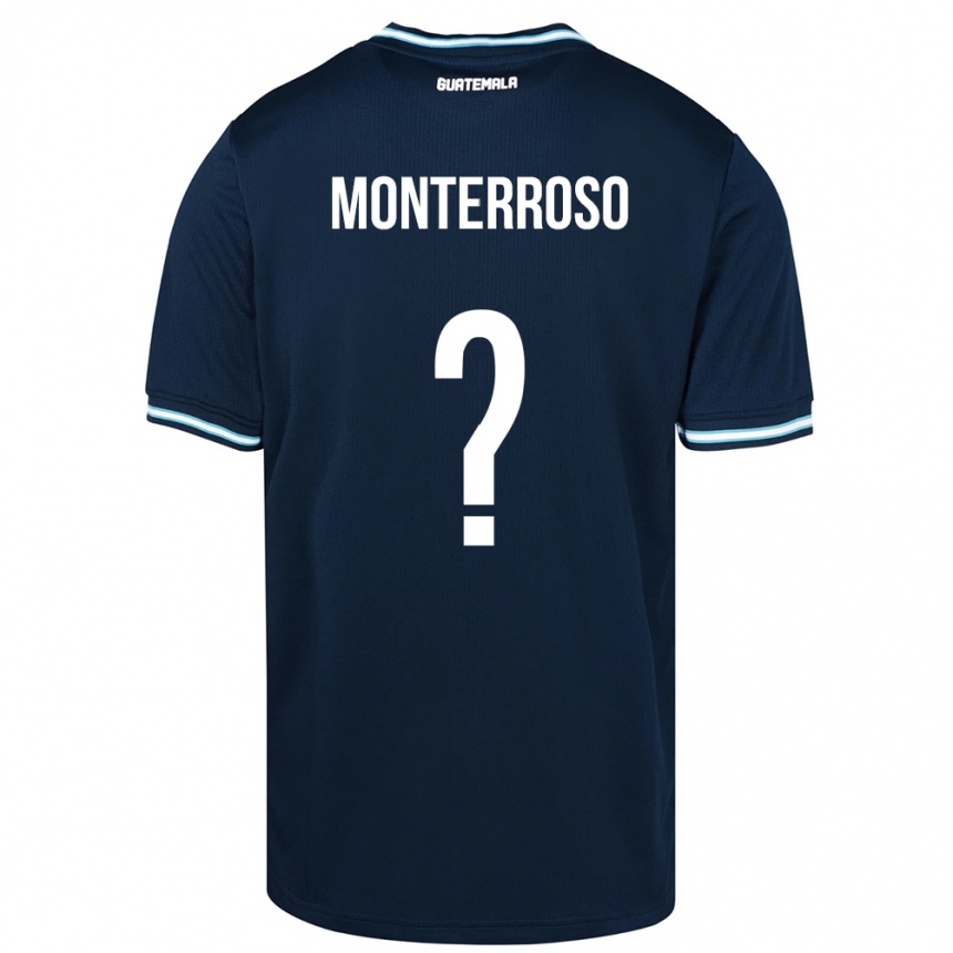 Kids Football Guatemala María Monterroso #0 Blue Away Jersey 24-26 T-Shirt Za