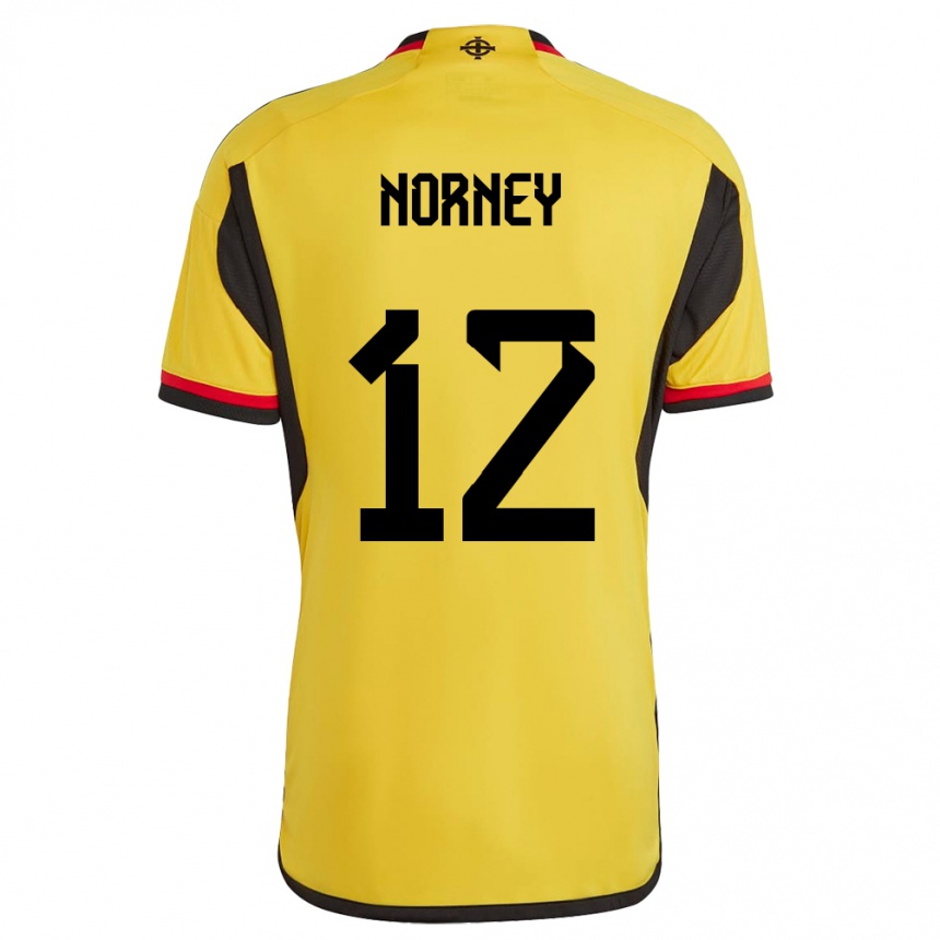 Kids Football Northern Ireland Rachael Norney #12 White Away Jersey 24-26 T-Shirt Za