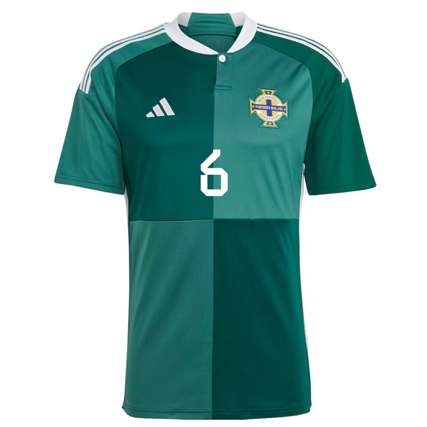 Men Football Northern Ireland Laura Rafferty #6 Green Home Jersey 24-26 T-Shirt Za