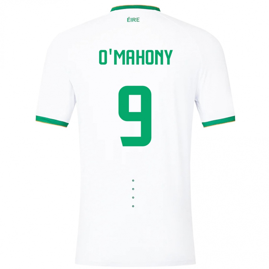 Men Football Ireland Mark O'mahony #9 White Away Jersey 24-26 T-Shirt Za