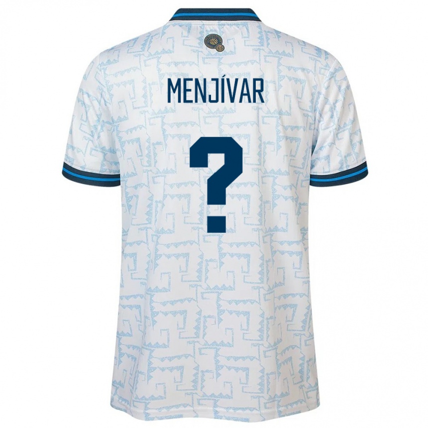 Men Football El Salvador Leonardo Menjívar #0 White Away Jersey 24-26 T-Shirt Za