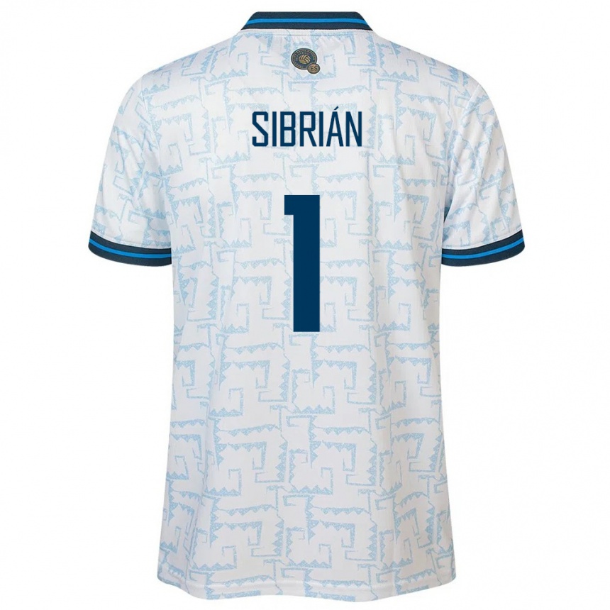 Men Football El Salvador Sergio Sibrián #1 White Away Jersey 24-26 T-Shirt Za