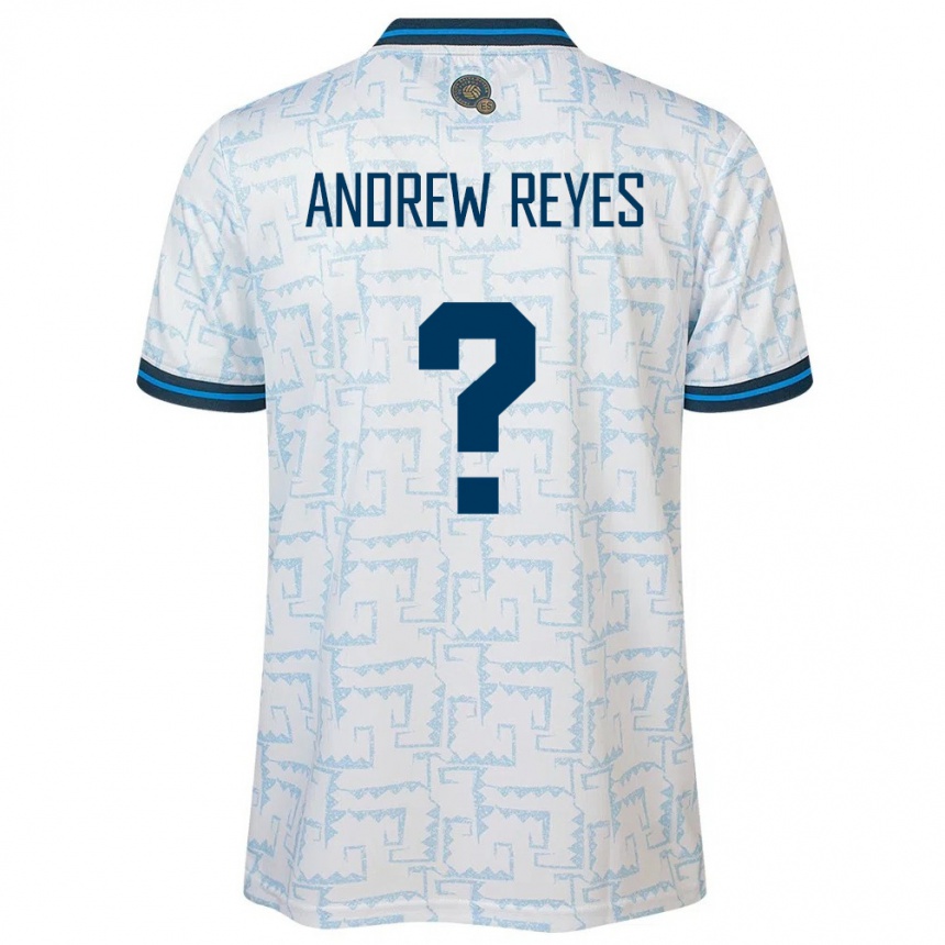 Men Football El Salvador Andrew Reyes #0 White Away Jersey 24-26 T-Shirt Za