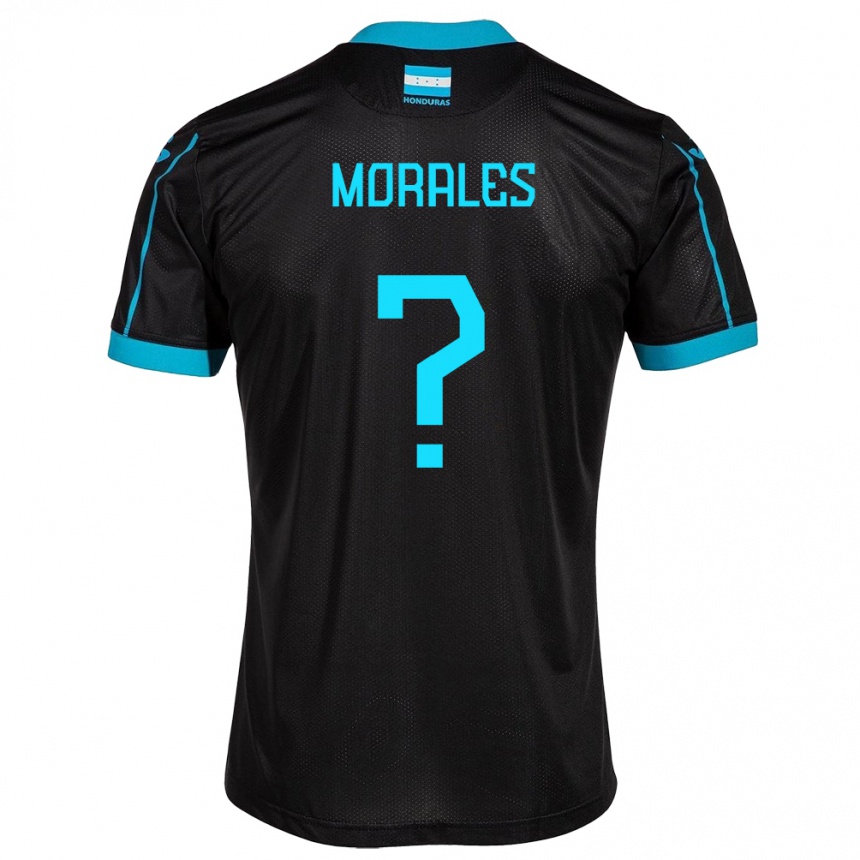 Men Football Honduras Melida Morales #0 Black Away Jersey 24-26 T-Shirt Za