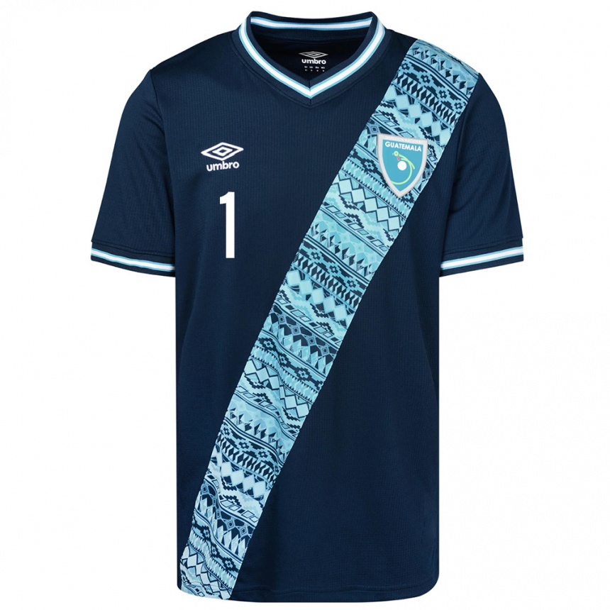 Men Football Guatemala David Aldana #1 Blue Away Jersey 24-26 T-Shirt Za