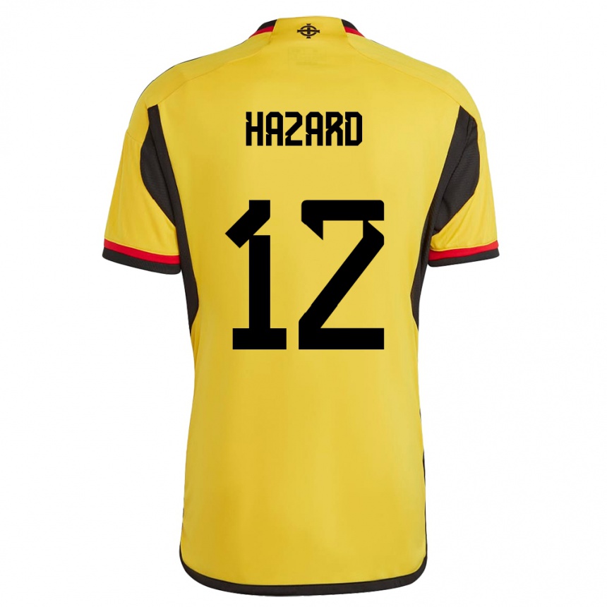 Men Football Northern Ireland Conor Hazard #12 White Away Jersey 24-26 T-Shirt Za