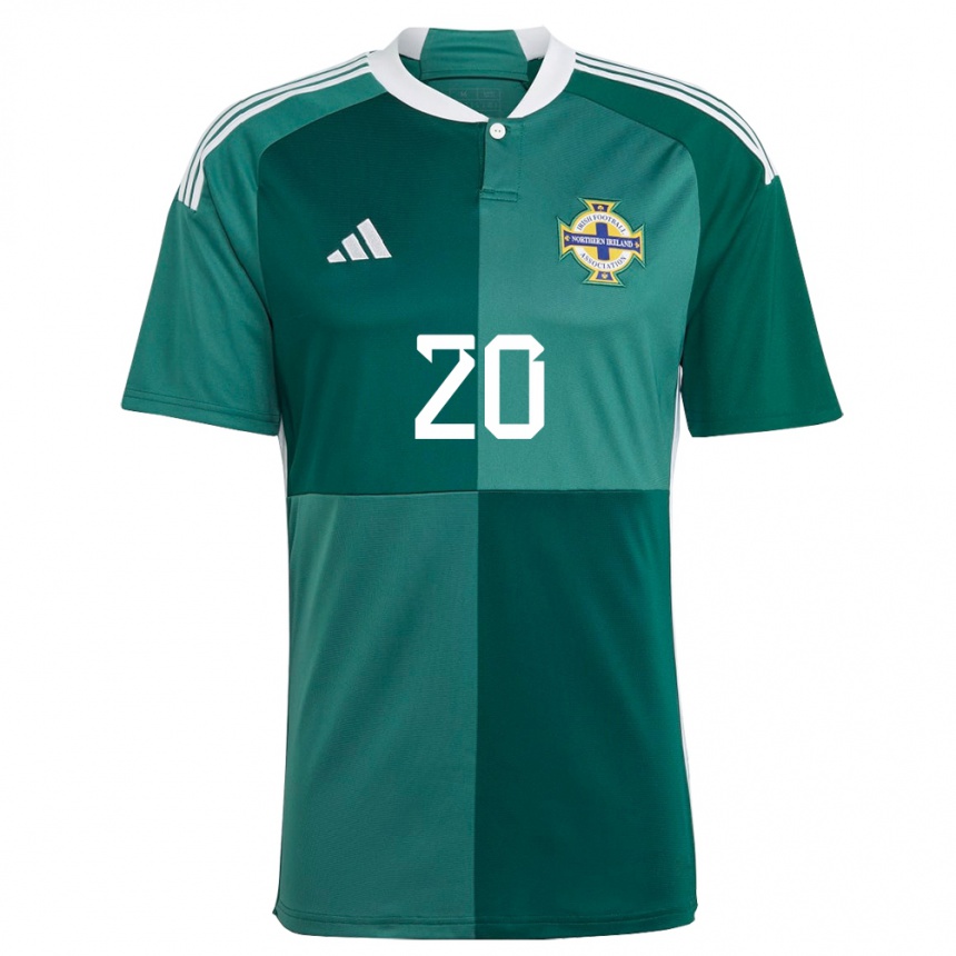 Women Football Northern Ireland Joely Andrews #20 Green Home Jersey 24-26 T-Shirt Za