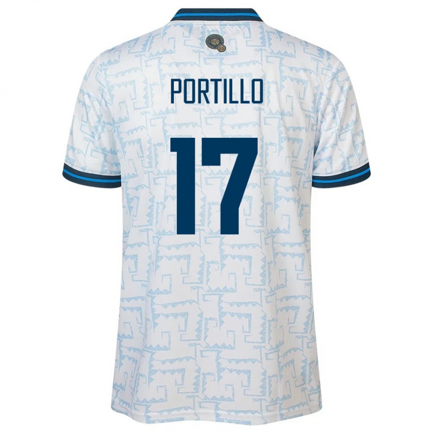 Women Football El Salvador Anderson Portillo #17 White Away Jersey 24-26 T-Shirt Za