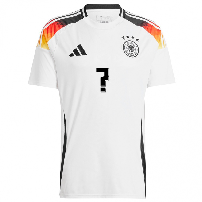 Kids Football Germany Your Name #0 White Home Jersey 24-26 T-Shirt Za