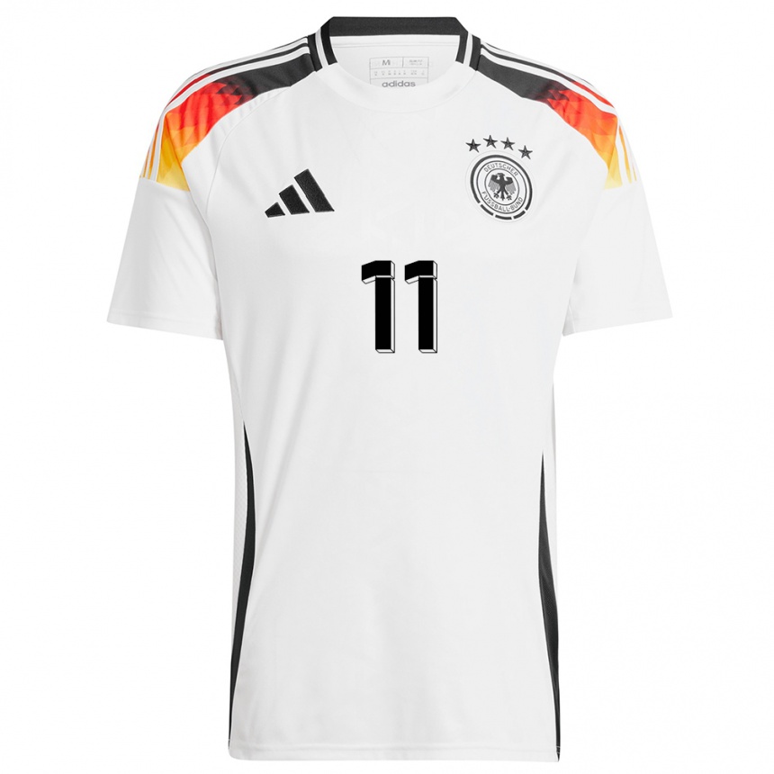 Kids Football Germany Yusuf Kabadayi #11 White Home Jersey 24-26 T-Shirt Za