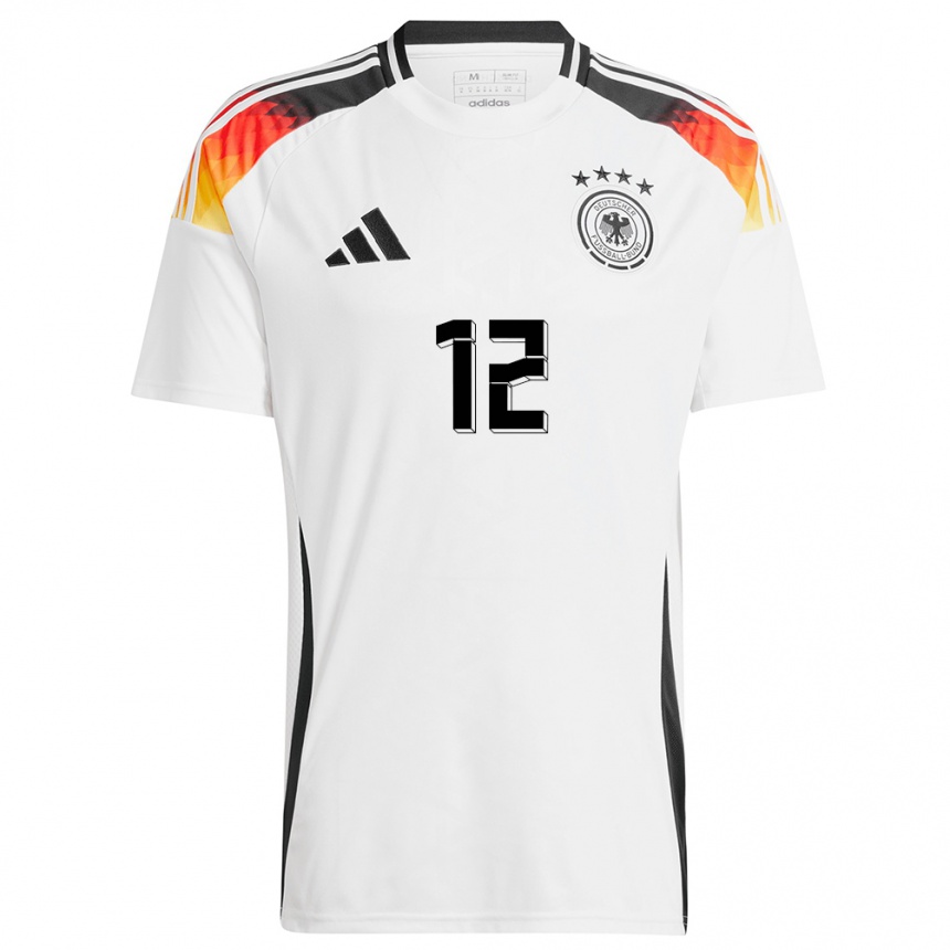 Kids Football Germany Christian Fruchtl #12 White Home Jersey 24-26 T-Shirt Za