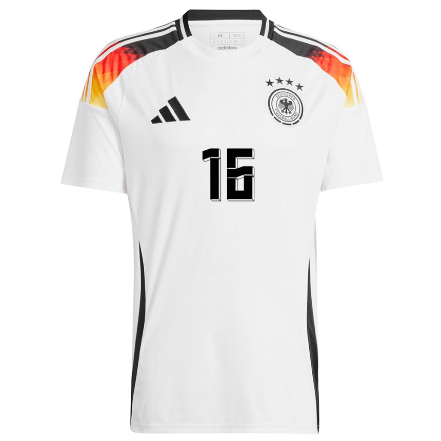 Kids Football Germany Tom Rothe #16 White Home Jersey 24-26 T-Shirt Za