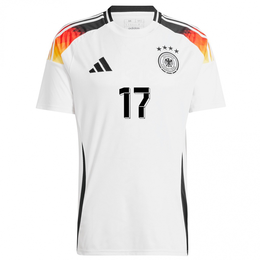 Kids Football Germany Felicitas Rauch #17 White Home Jersey 24-26 T-Shirt Za