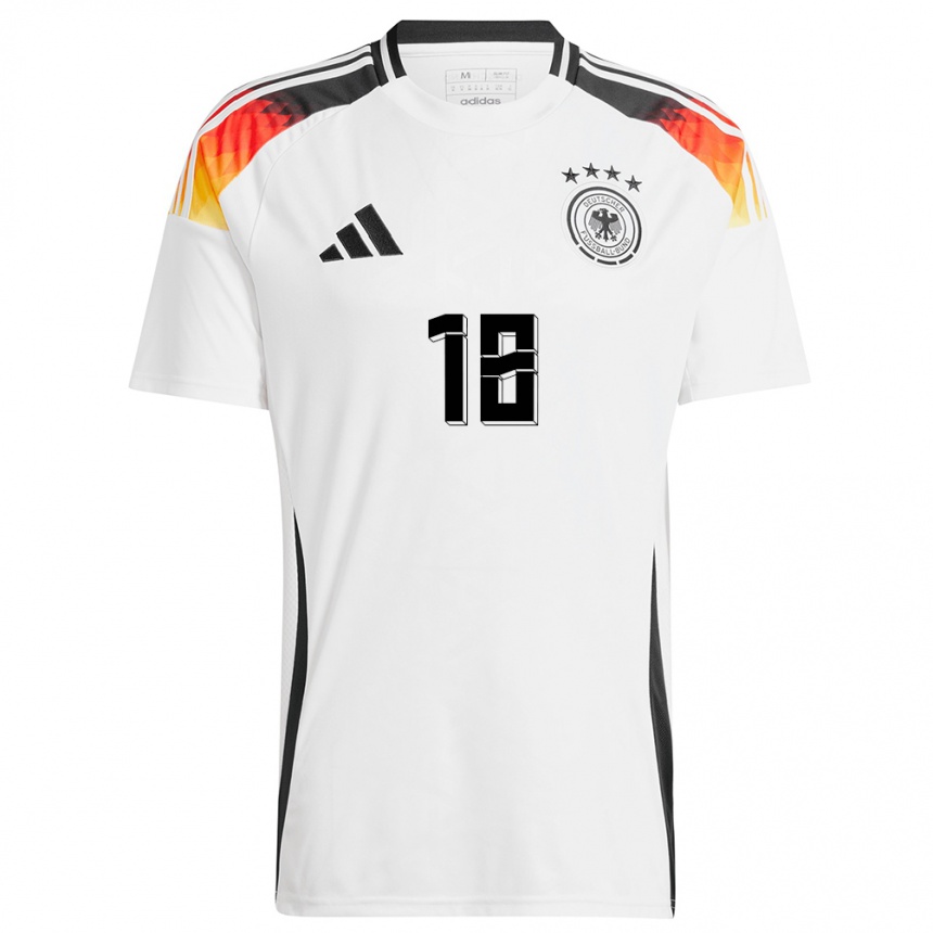 Kids Football Germany Jonas Hofmann #18 White Home Jersey 24-26 T-Shirt Za