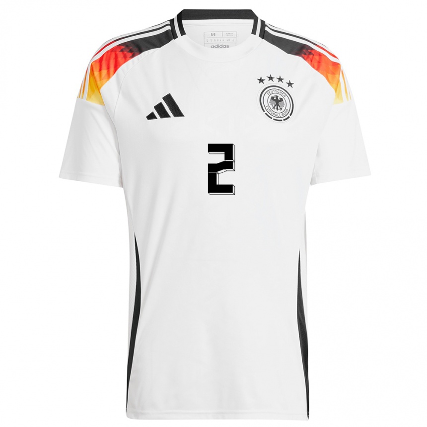 Kids Football Germany Paul Lehmann #2 White Home Jersey 24-26 T-Shirt Za