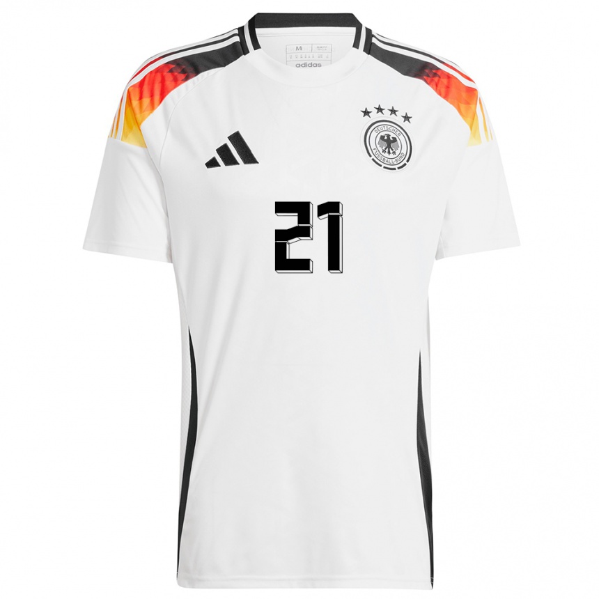 Kids Football Germany Faride Alidou #21 White Home Jersey 24-26 T-Shirt Za