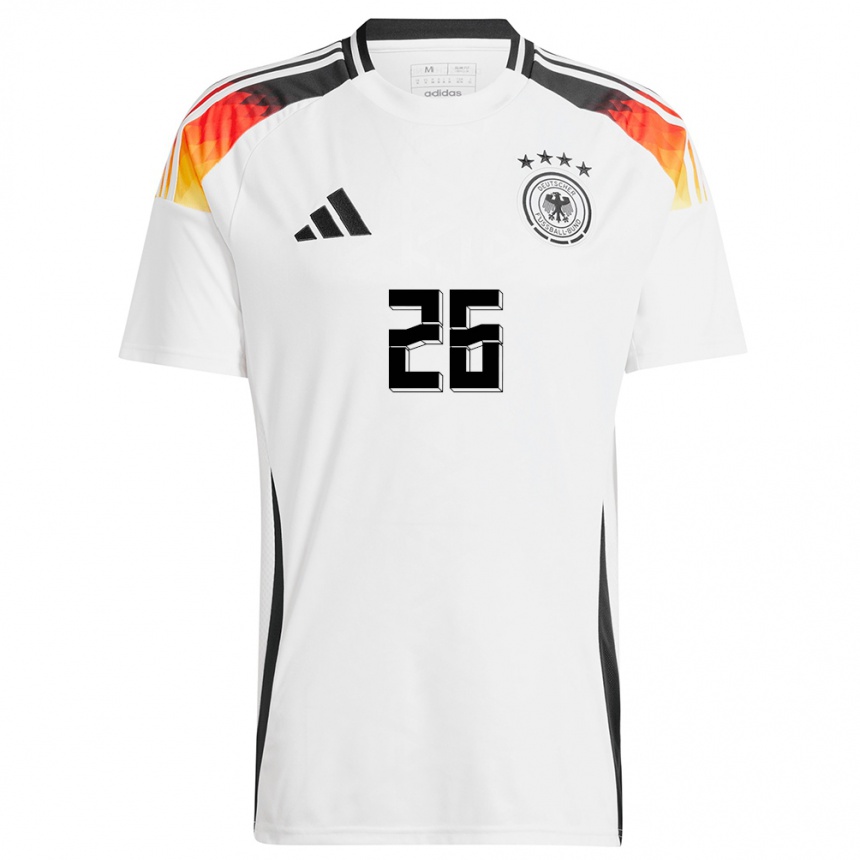 Kids Football Germany Christian Günter #26 White Home Jersey 24-26 T-Shirt Za