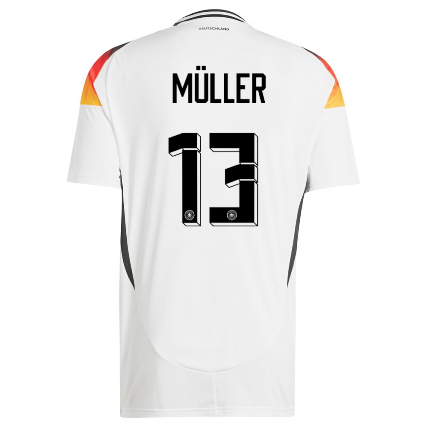 Kids Football Germany Thomas Muller #13 White Home Jersey 24-26 T-Shirt Za