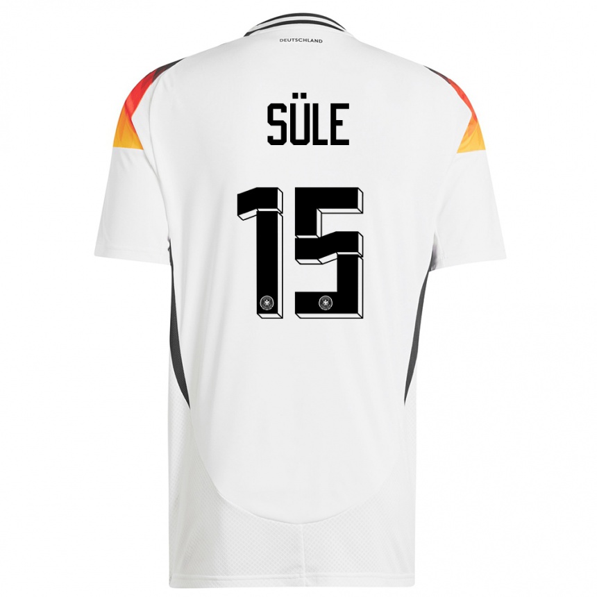 Kids Football Germany Niklas Sule #15 White Home Jersey 24-26 T-Shirt Za