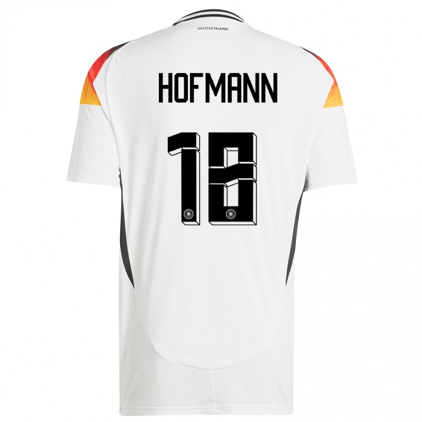 Kids Football Germany Jonas Hofmann #18 White Home Jersey 24-26 T-Shirt Za