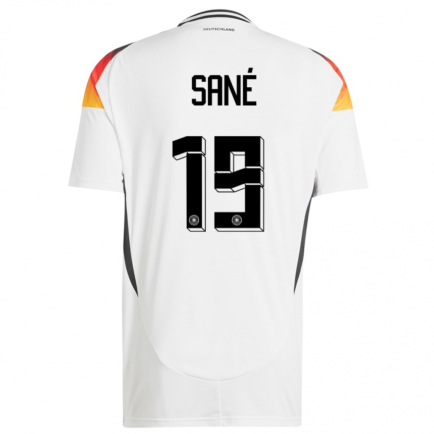 Kids Football Germany Leroy Sane #19 White Home Jersey 24-26 T-Shirt Za