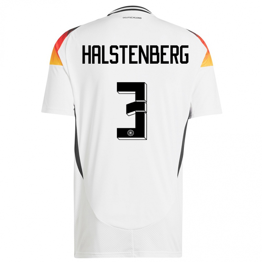 Kids Football Germany Marcel Halstenberg #3 White Home Jersey 24-26 T-Shirt Za