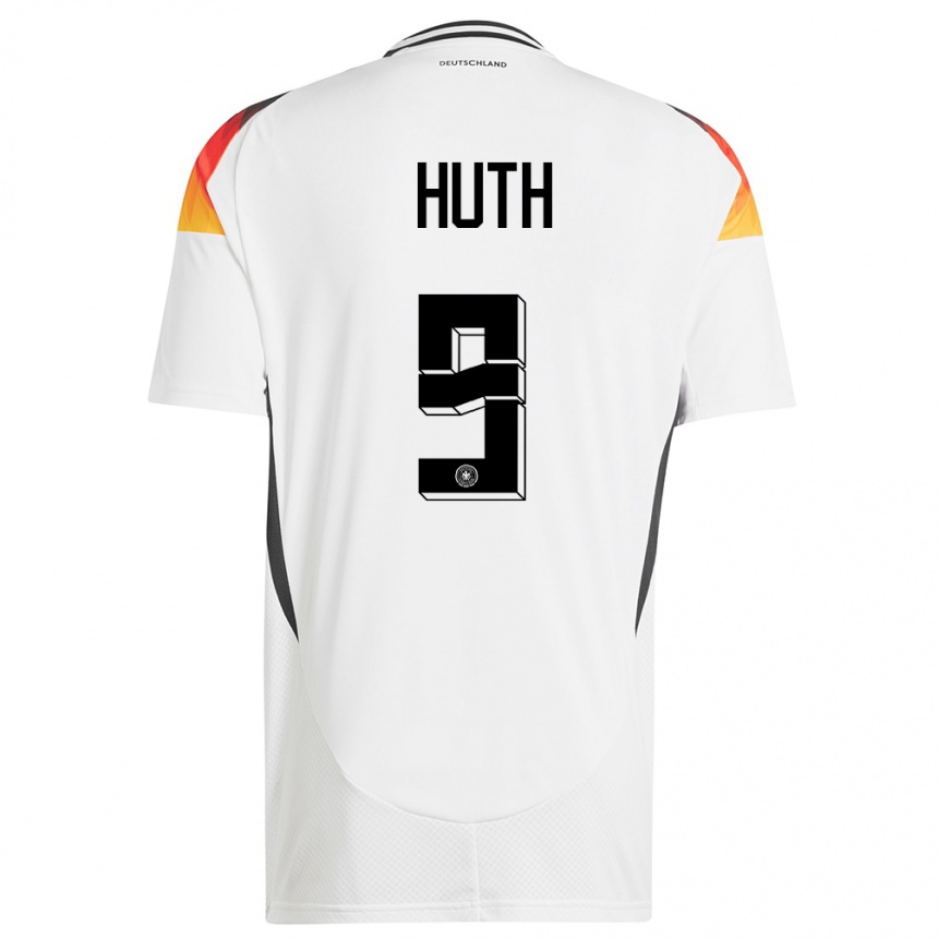 Kids Football Germany Svenja Huth #9 White Home Jersey 24-26 T-Shirt Za