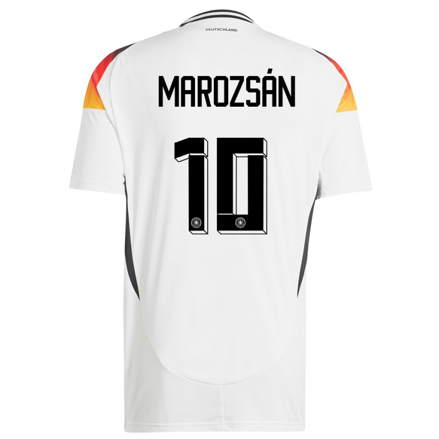 Kids Football Germany Dzsenifer Marozsan #10 White Home Jersey 24-26 T-Shirt Za