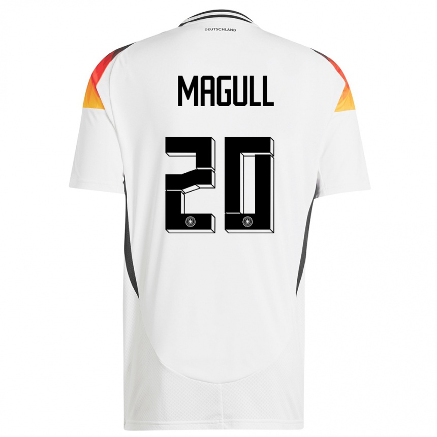 Kids Football Germany Lina Magull #20 White Home Jersey 24-26 T-Shirt Za